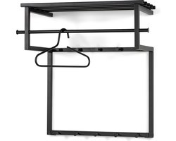 Spinder Design kapstok Rizzoli Black Edition - Zwart - 10 haken - Staal