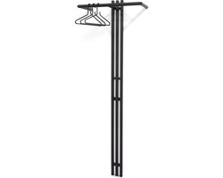 Spinder Design kapstok Senza 5 - Zwart - 2 haken - Staal