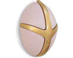 Spinder Design kapstok Tick - Pale Pink / Goud - 3 haken