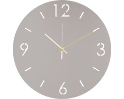 Spinder Design klok Time Ø 40 - Silky Taupe - Staal