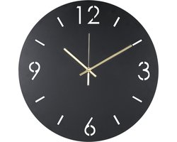 Spinder Design klok Time Ø 40 - Zwart - Staal