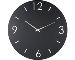 Spinder Design klok Time Ø 60 - Zwart - Staal