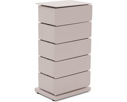 Spinder Design ladekast Joey 5 - Silky Taupe - Staal