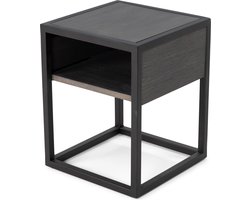 Spinder Design nachtkastje Diva One-Nightstand - Zwart - Eikenhout