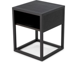 Spinder Design nachtkastje Diva One-Nightstand - Zwart - Eikenhout