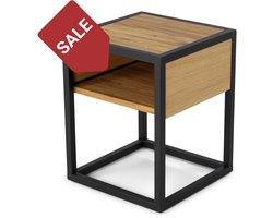 Spinder Design nachtkastje Diva One-Nightstand - Zwart - Eikenhout