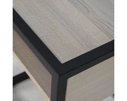 Spinder Design nachtkastje Diva One-Nightstand - Zwart - Eikenhout