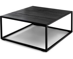 Spinder Design Salontafel Daniël - Zwart - 80 x 80 cm - Staal