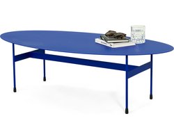 Spinder Design salontafel Mira Oval - Ultramarine - Staal