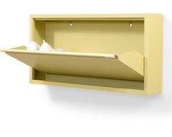 Spinder Design schoenenkast Billy 1 - Butter Yellow - 3 paar schoenen - Staal