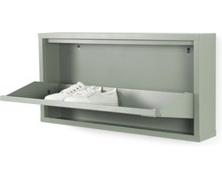 Spinder Design schoenenkast Billy 1 - Dusty Green - 3 paar schoenen - Staal