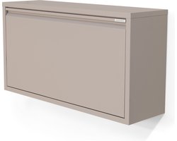 Spinder Design schoenenkast Billy 1 Maxi - Silky Taupe - 6 paar schoenen - Staal