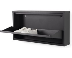 Spinder Design schoenenkast Billy 1 - Zwart - 3 paar schoenen - Staal