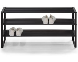 Spinder Design schoenenrek Rex SR 2 - 100 Cm - Zwart - 16 paar schoenen - Staal