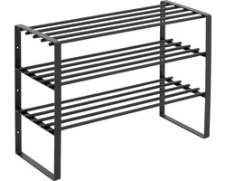 Spinder Design schoenenrek Rex SR 2 - Zwart - 12 paar schoenen - Staal