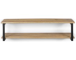 Spinder Design schoenenrek Rizzoli / Marco XL - Zwart / Eiken - 8 paar schoenen - Staal