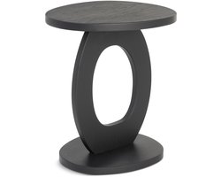 Spinder x Eva van de Ven - ALTO Bijzettafel - Massief Eikenhout - Mat Zwart