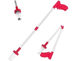 Spinnenvanger - Insectenvanger - Spidercatcher - Opvouwbare Insectenval - Extra Lang Ca. 83 cm - Rode Spinnenvanger Lange Steel - Spinnengrijper Voor Veilig Vangen En Verwijderen Van Spinnen, Kakkerlakken En Wespen