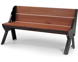 Spinwood Tuinbank | Picknicktafel | ineenhandomdraai | Tuintafel | 3-Personen | met Hoes | Mahogany Sapele Hout