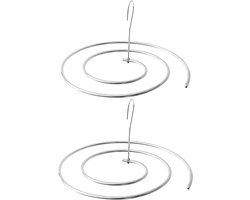 Spiraal Blad Hanger 304 Roestvrij staal voor Laken Bedspreien Coverlets Matrassen Tafelkleden Sofa Covers Dekens Sjaals Capes [Pakket 2]