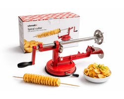 Spiraalsnijder Aardappel – Tornado Aardappel Snijder – Handmatig – Spiral Cutter – Chipsmaker – RVS – Met Zuignap