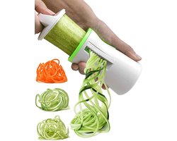 Spiraalsnijder - Groentesnijder - Juliennesnijderr - Groentesnijder - 2-in-1 Wortel- en Courgettesnijder - Groentesnijder, Courgette- en Pastasnijder - Voor Wortel Komkommer Courgette