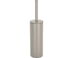 Spirella AKIRA WC Borstel met Houder – Vrijstaande Toiletborstel – Staal – Taupe – Modern Design