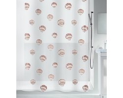 Spirella Douchegordijn – Waterdicht PEVA Douchegordijn met Verzwaarde Onderzijde – Stijlvol Design voor de Badkamer