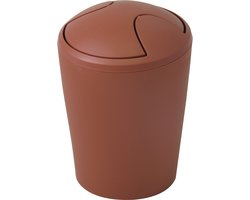 Spirella Move Afvalbak – Kantelbare Prullenbak voor Badkamer, Toilet en Keuken – Modern Design Afvalbak