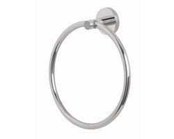 Spirella Nyo-Two Handdoekring Gepolijst – Metalen Handdoekhouder voor de Badkamer – Moderne Badkameraccessoires met Minimalistisch Design