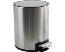 spirella Pedaalemmer 3L - Prullenbak voor Badkamer of Toilet - Soft Close - Vingerafdrukbestendig - Anti-Kras Bodem - RVS