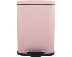 Spirella Pedaalemmer 5L - AKIRA - Prullenbak Badkamer - Staal - Roze