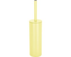 spirella WC Borstel met Houder - AKIRA - Toiletborstel Vrijstaand - Staal - Geel