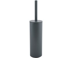Spirella WC Borstel met Houder - AKIRA - Toiletborstel Vrijstaand - Staal - Grijs