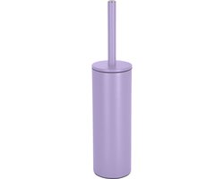 spirella WC Borstel met Houder - AKIRA - Toiletborstel Vrijstaand - Staal - Lavendel