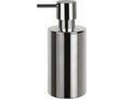 Spirella zeeppompje/dispenser Sienna - glans zilver - porselein - 16 x 7 cm - 300 ml - badkamer/toilet/keuken