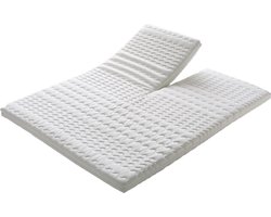 Split Topper - Topdek - Matras -DUO-/Nasa -Topmatras - Traagschuim - Topdekmatras 160x210x9cm