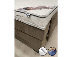 Splittopper Platinum 160x210 - 12 cm dik - Bamboo Hoes - HR55 Koudschuim - Topdekmatras split