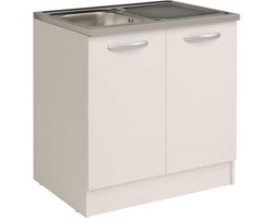 Spoelbakkast Spring 80 cm - wit