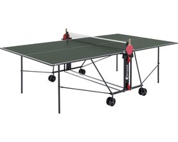 Sponeta® S1-42i Tafeltennistafel Indoor - Pingpongtafel voor binnen - Speeltoestel voor binnen - Inklapbaar - Zelftrainer - Inclusief batshouder en net - 19mm groen blad - 3 Jaar garantie - LxBxH 274x152,5x76cm - Made in Germany