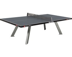 Sponeta® S6-80e outdoor Tafeltennistafel - Pingpongtafel - Grijs - vaste opstelling - Inclusief tafeltennisnet - LxBxH 274x185x76cm - 10-mm dik weerbestendig tafelblad - 10 Jaar garantie - Winkel Eindhoven-Made in Germany-kleurvast-107kg
