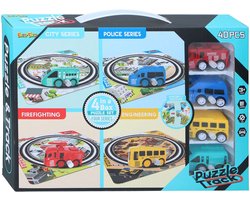 Spoorpuzzelset met Voertuig, 40dlg.