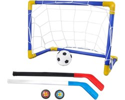Sport Combinatie Set - Hockey Voetbal - Binnen en Buiten - 2-in-1 Functie - 60 cm - Multicolor