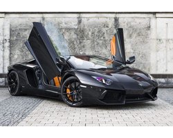 Sport Poster - Italiaanse Kunst - Woonkamer Decoratie - Hoge UV-bestendigheid - 42x63cm - Zwart