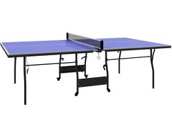 Sportnow Ping Pong Tafel-MDF, staal-274L x 152,5B x 76H cm-Blauw