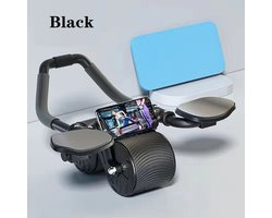 Sportschool Hypernmodern Multifunctionele Automatische Buikspier Wiel met Automatische Terugloop Training Apparatuur En Thuis Buikspieren, Roller Buik Buikspier Wielen Inclusief Knie mat Zwart Kleur Arm Been Oefening Inclusief Arm Steun