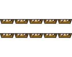 Spot Armatuur 10 Pack - Proma Zano Pro - GU10 Inbouwspot - Rechthoek Dubbel - Zwart/Goud - Aluminium - Kantelbaar - 185x93mm