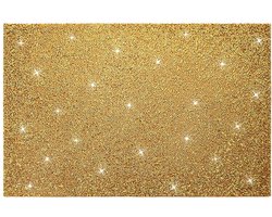 Sprankelende zilveren placemats - decoratief - 1 stuk - 35,5 cm - hoogwaardig