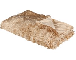 Sprei DELICE Stof 150 x 200 cm Lichtbruin