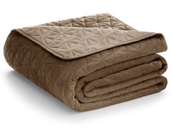 Sprei sprei Ultrasoon tweezijdig quilten fluweel 210 x 170 cm